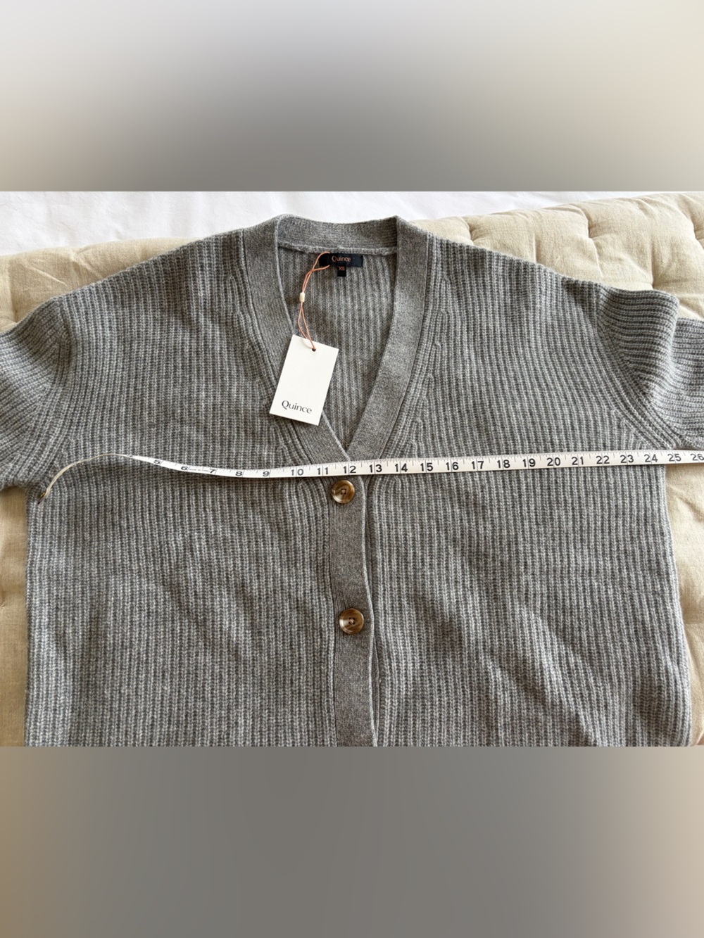 NWT MONGOLIAN CASHMERE OVERSIZED BOYFRIEND CARDIGAN SWEATER, XS - Picture 5 of 10